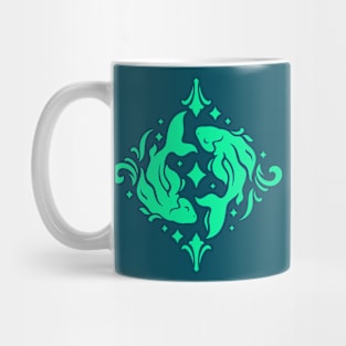 Vintage Pisces Zodiac Symbol // Proud Pisces Horoscope Sign Astrology Mug